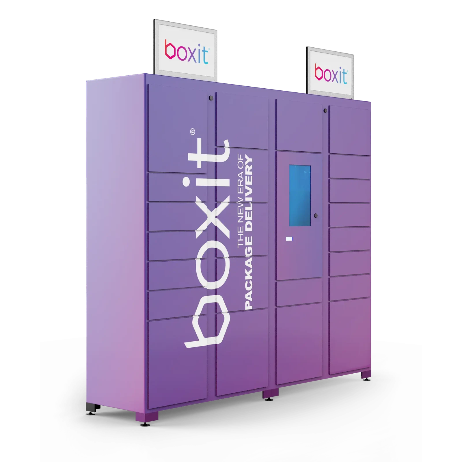 Boxit locker with integrated digital screen